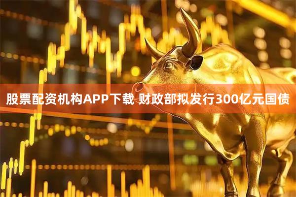 股票配资机构APP下载 财政部拟发行300亿元国债